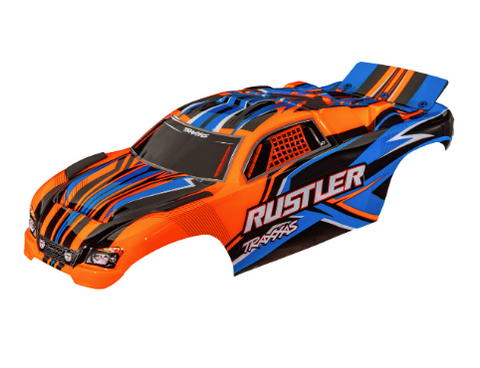 Traxxas Rustler 2wd Clipless Body Orange - 3734-ORNG