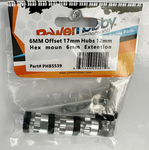 Powerhobby Hex Hub Adapters 12mm to 17mm W/ 6mm Offset