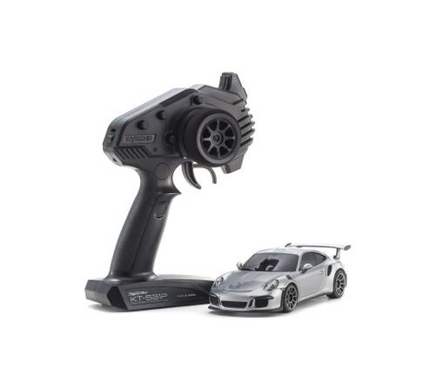 Kyosho Mini-Z RWD Porsche 911 GT3 RS MR-04 Readyset - GT Silver Metallic