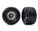 Traxxas Gray Front Mini XRT Wheels w/ Gravix Tires (2) - 10772-GRAY