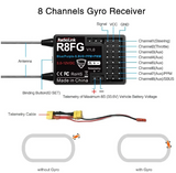 Radiolink 2.4Ghz R8FG v2.0 8 Channels Gyro Receiver w Voltage Telemetry Long Range Control