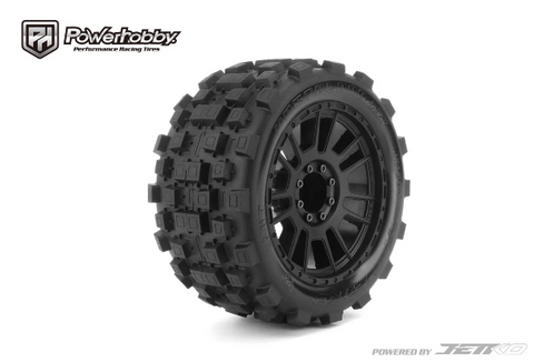 Powerhobby 1/8 SMT 4.0 Wasteland Belted Mounted Tires (2) 17MM