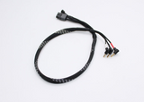 Reflex Racing 2mm Bullet Plug Charging Cable - Black and Silver - RRE016