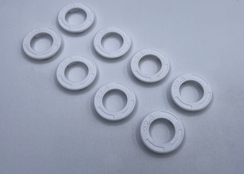 Reflex Racing Speed Dish Side Wall Plate Set (22.40,22.60,22.80,23.00) - White - RX608W