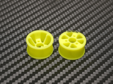 PN Racing Machine Cut Delrin 11x20mm Yellow Flanged Rear Wheel R2 For XBILITY One