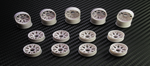 PN Racing Mini-Z 2WD Machine Cut BBS Front Wheel F0 White