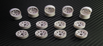 PN Racing Mini-Z 2WD Machine Cut BBS Front Wheel F3 White