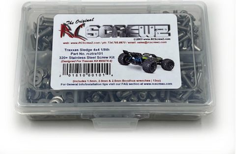 RC Screwz - Stainless steel screw kit for TRAXXAS SLEDGE 4X4 1/8TH