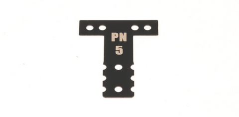 PN Racing Mini-Z MR03/MR04 MM Spring Steel T-Plate #5 (Black)