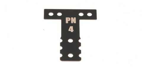 PN Racing Mini-Z MR03/MR04 MM Spring Steel T-Plate #4 (Black)