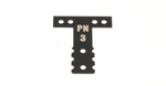 PN Racing Mini-Z MR03/MR04 MM Spring Steel T-Plate #3 (Black)