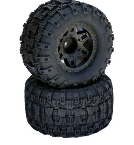 Powerhobby 2.8 Raptor Belted Tires / Wheels 12MM Rear FOR Traxxas 2WD