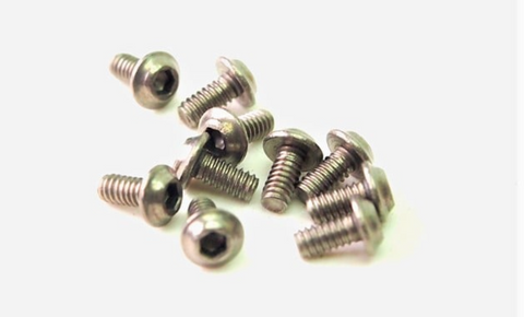 PN Racing M2x4 Titanium UFO Head Hex Machine Screw (10pcs)