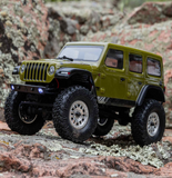 Axial 1/24 SCX24 Jeep Wrangler JLU 4X4 Rock Crawler Brushed RTR, Green