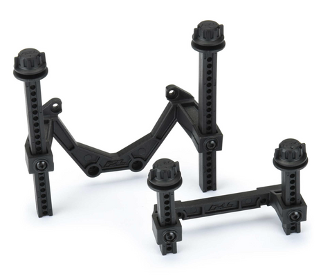 PRO-LINE 1/10 Extended Front/Rear Body Mounts: Rustler 4x4