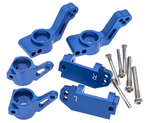 PlatinumRC Traxxas 2WD Caster Blocks / Steering Blocks / Rear Hub Carriers Aluminum - Blue