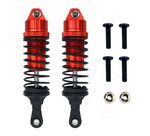 PlatinumRC Front 90mm Aluminum Body Oil Filled Shocks Traxxas 2WD/4WD - Red