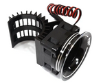 Integy 28mm Motor Heatsink + 25x25mm Cooling Fan w/Intake Ram Funnel for 380 & 390 Size - C30958BLACK