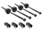 Traxxas Steel CV Driveshaft Assemblies & Drive Cups (4) - 10750X