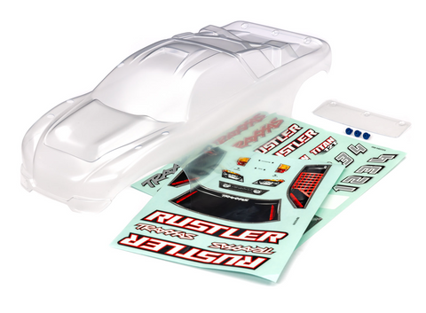 Traxxas Rustler 2WD Body Clear Clipless - 3753