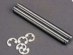 Traxxas Suspension Pins 39mm Chrome (2) w/ E-Clips (4) - TCP TRX3 - 2638