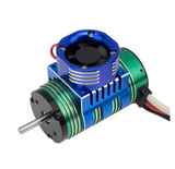 PowerHobby 1/8 Aluminum High Speed LED Lights Cooling Fan Heatsink Mount Blue