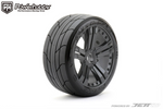 Powerhobby 1/8 Buggy Super Sonic BELTED Tires Mounted on Black Claw Rims