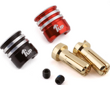 1UP Racing Heatsink Bullet Plug Grips w/5mm Bullets (Black/Red)