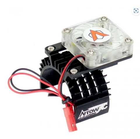 Powerhobby Aluminum Motor Cooling Fan FOR Traxxas Slash Stampede Rustler Black
