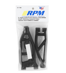 RPM Arrma Kraton/Outcast 6S Front Right Upper & Lower Suspension Arm Set (Black) - RPM81602