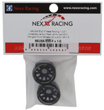 NEXX Racing Mini-Z RWD "JUD" EVO Front Threaded Side-Wall Carbon Fiber Rims (1mm Offset) (Grey) (2)