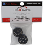 NEXX Racing Mini-Z RWD "JUD" EVO Front Threaded Side-Wall Carbon Fiber Rims (2mm Offset) (Grey) (2)