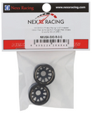 NEXX Racing Mini-Z RWD "JUD" EVO Rear Threaded Side-Wall Carbon Fiber Rims (0mm Offset) (Grey) (2)