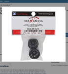 NEXX Racing Mini-Z RWD "JUD" EVO Rear Threaded Side-Wall Carbon Fiber Rims (1mm Offset) (Grey) (2)