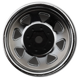 RC4WD 8 Lug Deep Dish Wagon 1.9" Steel Stamped Beadlock Crawler Wheels (Chrome) (4)