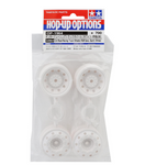 Tamiya TT-01 Type-E Racing Truck Wheels (White) (4) w/12mm Hex