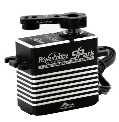 Powerhobby Spark HV Waterproof Brushless Steel Gear Servo / Aluminum Case