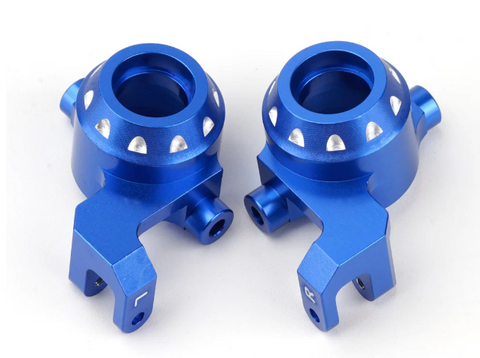Powerhobby Aluminum Steering Blocks Blue FOR Traxxas Maxx / Maxx Slash