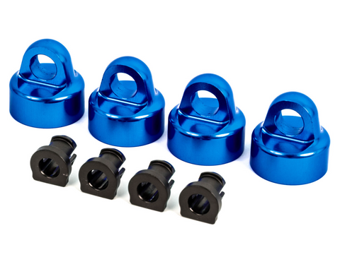 Traxxas Blue Aluminum GT-Maxx Shock Caps & Spacers (4) - 9664X