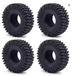 PlatinumRC 1.0 Rubber TRX-4M SCX24 Replacement Tire Set (4)