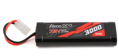 Gens Ace 6-Cell 7.2V NiMh Battery w/Tamiya Connector (3000mAh)