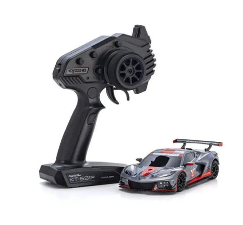 Kyosho 32356GMR MINI-Z RWD MR04 Chevrolet Corvette C8.R Gunmetal/Red