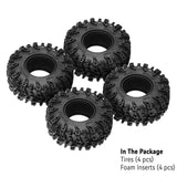 INJORA Swamp Claw 1.0" M/T Tires (4) (56mm/64mm)