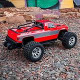 Redcat Valkyrie MT RC Offroad Truck 1/10th Scale 4S Brushless Monster Truck - Red