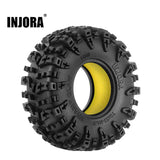 INJORA 1.3" 70*27mm Swamp Claw Tires & Inserts Combo (4)
