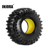 INJORA 1.3" 70*26mm Cling On Tires & Inserts Combo (4)