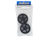 Team Associated DR10 2.2 Drag Racing Front Wheels (Black) (2) w/12mm Hex