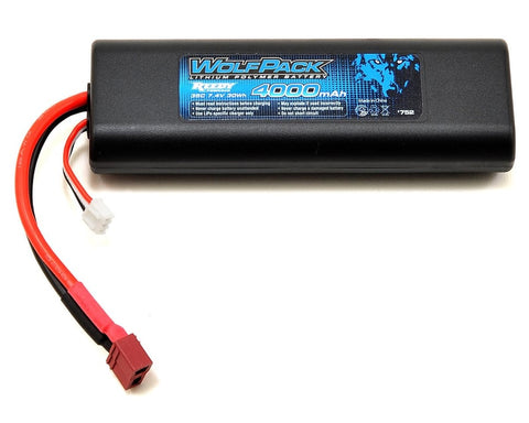 Reedy WolfPack 2S Hard Case 35C LiPo Battery Pack (7.4V/4000mAh) w/T-Style Connector