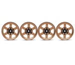 BoomRacing KRAIT 1.9 Aluminum Beadlock Wheels / XT606 Hubs - Bronze