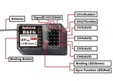 Radioink R6FG Receiver 6 Channel 2.4GHz Receiver w/ Gyro V5